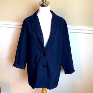 V.I. Petites Vintage Denim Blue Women’s Blazer